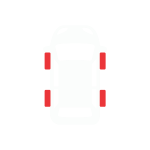 front & rear alignment icon
