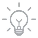 bulb symbol grey