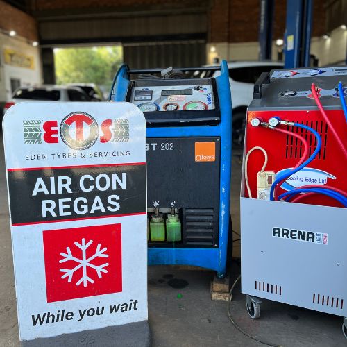 Eden Tyres & Servicing garage in Somercotes air-con regas