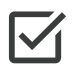 Tick icon