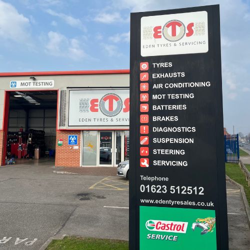 Eden Tyres & Servicing garage in Sutton In Ashfield, NG17 4NE