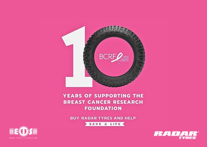 Eden Tyres & Servicing Radar Tyres fundraising for the BCRF