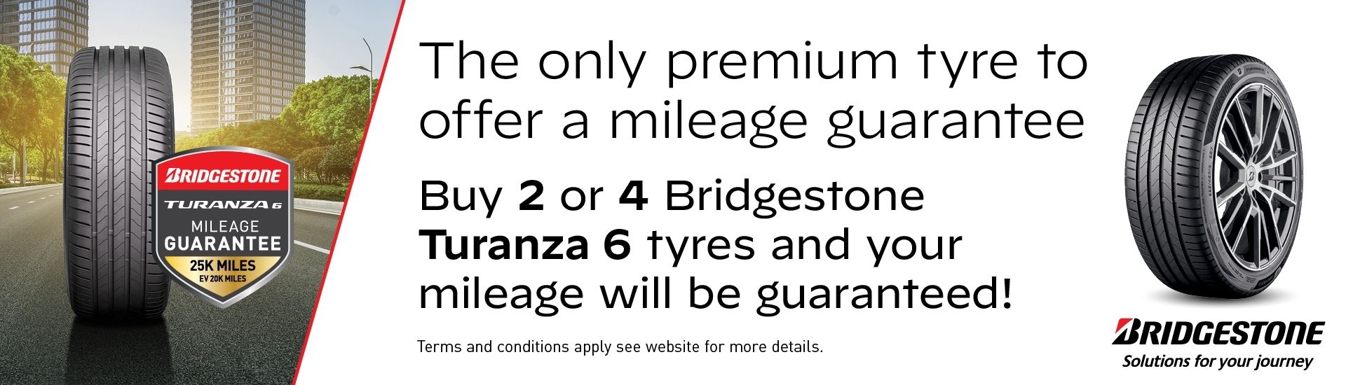 Bridgestone tyre mileage guarantee