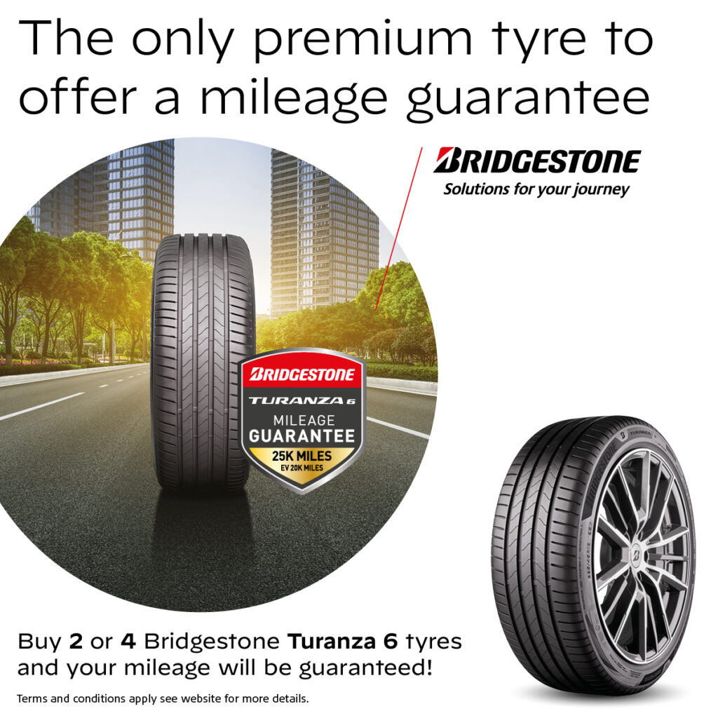 Bridgestone Turanza 6 tyre mileage guarantee