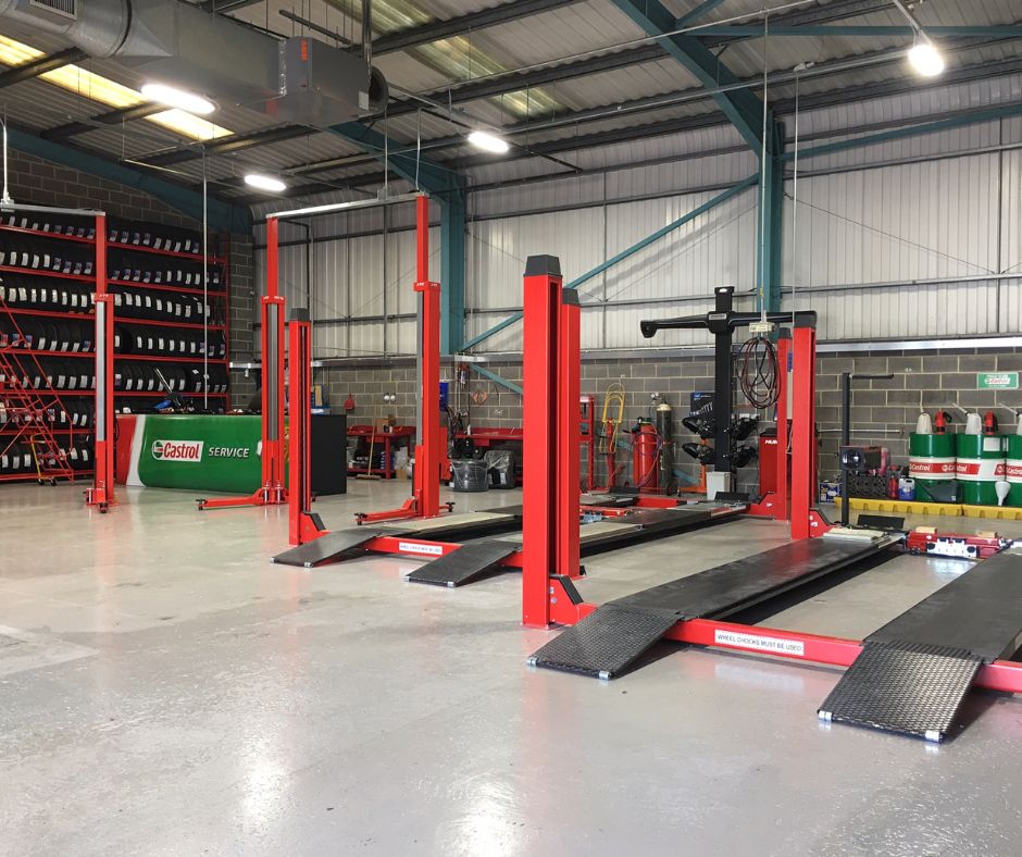 eden tyres in Chesterfield workshop
