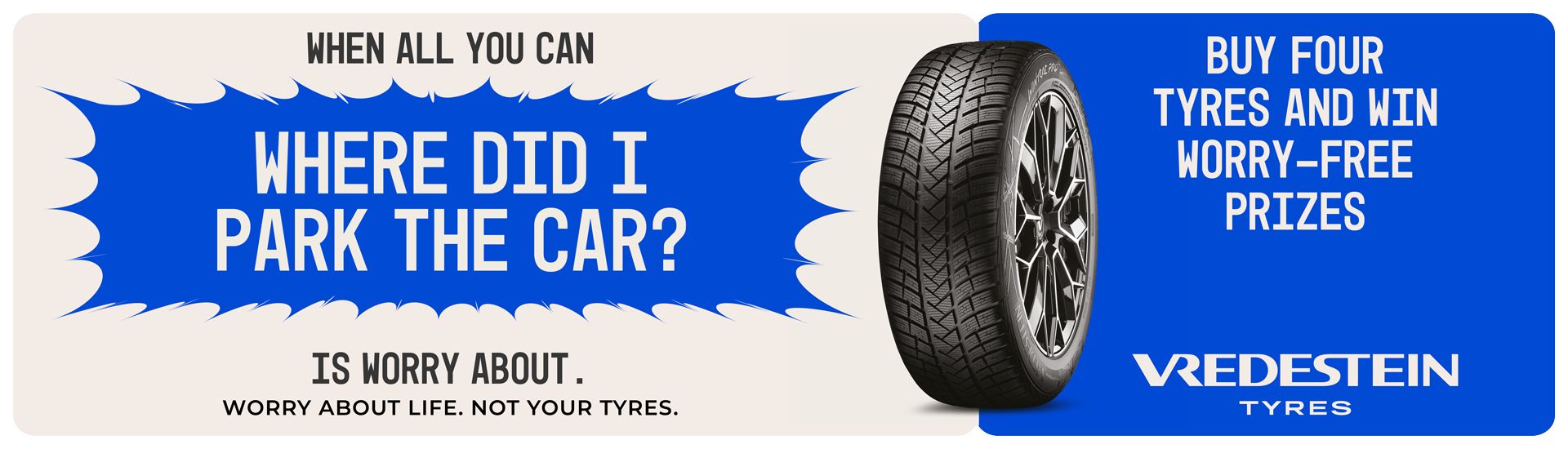 Vredestein tyres promotion banner
