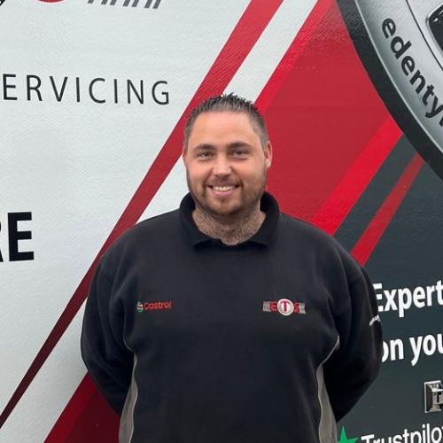 Nathan Cordy mobile tyre fitter at Eden Tyres in Derby