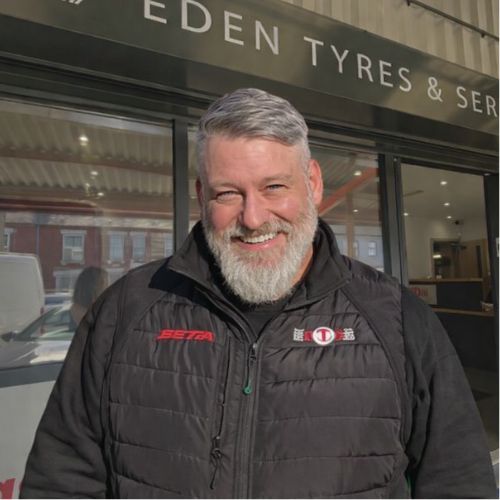 Lee Nussey branch manager at Eden Tyres in Normanton, Derby