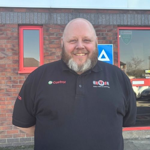 Dean March branch manager at Eden Tyres in Hinckley