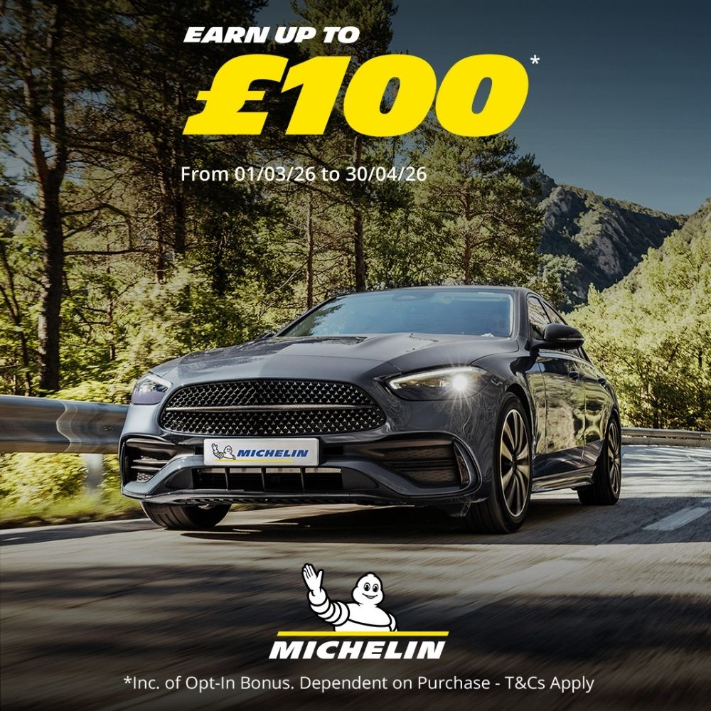 Read more about the article Up to £100 back when you buy Michelin tyres