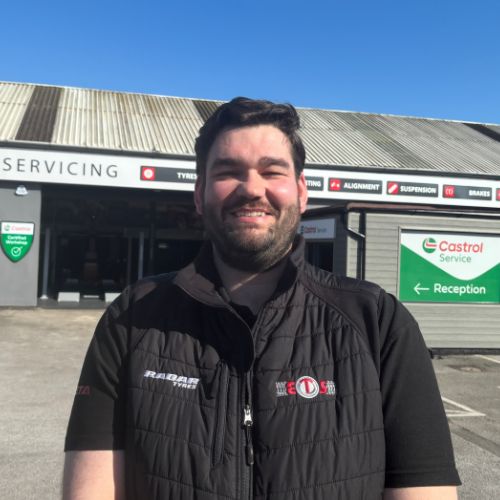 Tom branch manager at Eden Tyres garage in Lichfield