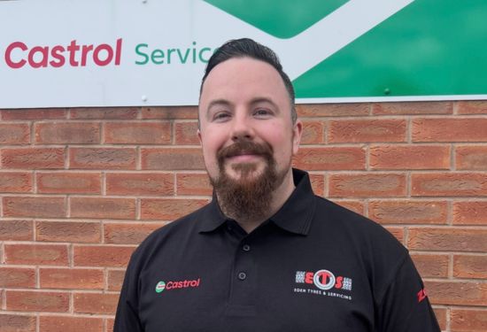 Liam branch manager Eden Tyres garage in Eastwood